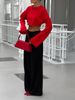 Women's Cropped Knit Sweater - Soft Cotton Blend High Waist Long Sleeve Top For Fall, Streetwear Chic, Casual & Party Wear_ecoleips.com