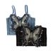 Women's Clothing Butterfly Tube Top Personality High End Outer Wear Bra Slim Stitching Denim Fishbone Bra Suspenders_ecoleips.com