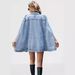 Women’s Clothing fashion irregular loose versatile denim jacket_ecoleips.com