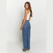Women's Clothing Jeans For Women New Beaded Temperament Commuting Raw Edge Straight Pants Washed Fashion Jeans_ecoleips.com