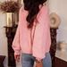 Women's Dolman Sleeve Sweater – Soft Round Neck Knit Pullover With Decorative Buttons, Elegant & Comfortable For Autumn & Winter_ecoleips.com