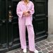Women's Clothing New Pink Plaid Loose Casual Suit Fashionable Commuting Piece Suit For Women_ecoleips.com
