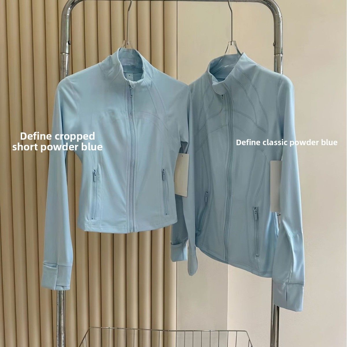 lulu Short Yoga For Women Spr/summer Defina Stand-up Collar Jacket Quick-dry Sports Top Slim-fit Sun Protection_ecoleips.com