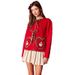 Women's Clothing Women's Christmas Long Sleeve Cotton Coat With 3D Bow & Soldier Print – Cozy Winter Outerwear For Holiday Season_ecoleips.com