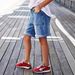 Aria Basics Aria Basics Cross-border European American Size Washed And Distressed Rolled Hem Patch Pocket Mid-waist Straight-leg Stretch Women's_ecoleips.com