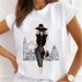 European And American Cross-border Foreign Trade Women's Fashion Urban Girl Round-neck Printed Short-sleeve T-shirt Top_ecoleips.com