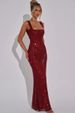 K Sexy Shoulder Strap Sequin Mesh Diamond Suspender Dress For Women's New Style Temperament, Waist Cinching Cover, Head Bag, Hip Skirt_ecoleips.com