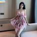 18YX2272 European And American 2026 Cross-border Foreign Trade Wholesale Sexy Pure Desire Strapless Floral_ecoleips.com