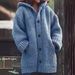 In-stock European And American Popular Women's Clothing Wish Mid-length Sweater New Cardigan Hooded Jacket_ecoleips.com