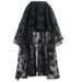 High-waisted Elastic Band Casual Mesh Tulle For Women, Irregular Hem Tutu Skirt_ecoleips.com