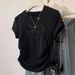 Women's Clothing Women's Slim Fit Short Sleeve T-Shirt With Bow Style Versatile Alluring Top For Formal & Casual For Women_ecoleips.com