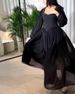 Elegant High-Waist Beaded Pearl Chiffon Evening Dress – Sexy & Glamorous, Perfect For Banquets & Parties_ecoleips.com