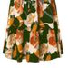 K A-line Pleated Skirt With Floral Print And Elastic Waist For Autumn._ecoleips.com