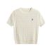 New Summer Women's Twisted Ice Silk Knit T-Shirt - Slim Fit Round Neck Short Sleeve Top - Breathable & Stylish Casual Tee_ecoleips.com