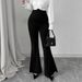 AD720 European And American Cross-border Spring/autumn 2025 New Fashion High-waisted Slim-fit Casual Drapey Flared Pants_ecoleips.com