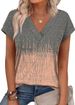 XIEERDUO Womens Summer Tops Short Sleeve Shrits 2026 Trendy V Neck Spring Outfits Beach Vacation Clothes_ecoleips.com