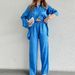 Women's Clothing two-piece high-end long-sleeved loose leopard print spring fashion casual _ecoleips.com