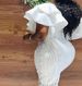 Elegant One-Shoulder Midi Dress – High Waist Lace Slit White Summer Dress For Women (S-XXXL)_ecoleips.com