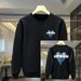 FW25 Matching Couple Cotton Crew Neck Sweatshirt - His & Hers_ecoleips.com