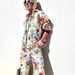 Women's Clothing Printed Suit Casual Trousers Shirt Fashion Tops_ecoleips.com