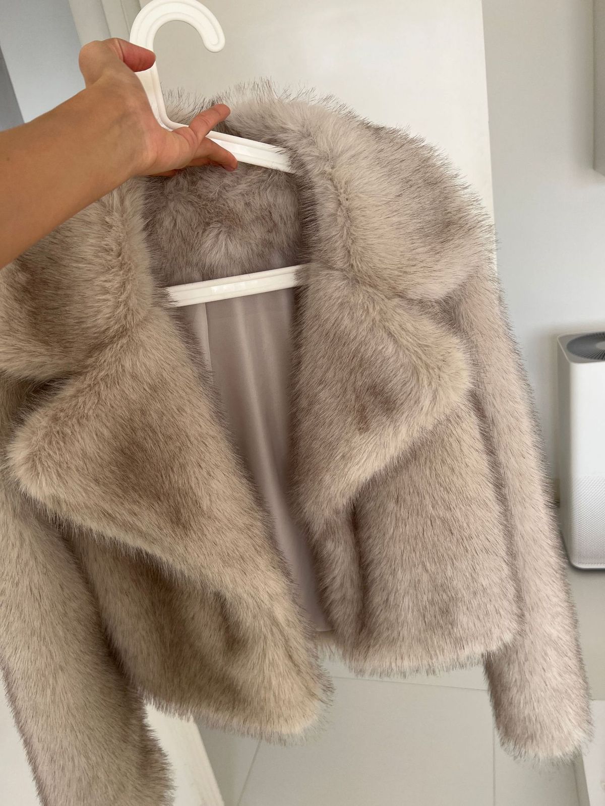 Faux Fox Fur Coat – Trendy Cropped Jacket In Dyed Ombré (S-XL) | Vegan & Street-Chic_ecoleips.com