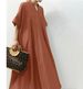 Women's Clothing Women's Solid Color Three Quarter Sleeve Long Casual Dress Spring Summer For Formal & Casual For Women_ecoleips.com
