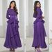 Women's Clothing Women's Solid Color Evening Gown Autumn Cross-Over Irregular Full Skirt With Tie Waist Elegant Versatile Pleated Dress_ecoleips.com