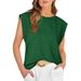 Fashion Cross-Border Trade 2026 Spring Summer New Round Neck Loose Short Sleeve T-Shirt Striped Top Women's Vest_ecoleips.com