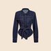 Waist-Defining Denim Jacket With Detachable Belt – Effortless Chic For Global Citizens (Versatile Blue Blazer,Seasonal Staple)_ecoleips.com