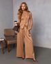 Women's Clothing Wide Leg Pants & Vest Set – Effortless Style Stylish Casual Suit For Effortless Elegance"_ecoleips.com
