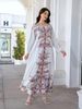 Cross-Border Muslim Women's Long Robe, Elegant Print Beaded Dress, Export Abaya, Stylish And Comfortable, Perfect For Special Occasions_ecoleips.com