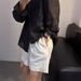 Suitable For All Seasons Linen Elastic Waist Five-Point Pants 2024 Summer Thin Versatile Slimming Wide-Leg Loose Casual Shorts Women_ecoleips.com