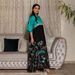 Women's Clothing Fashion Print Contrast Color Robe Dress_ecoleips.com