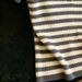 Women's Clothing Summer Casual Short Sleeve T-Shirt Ruffled Peter Pan Collar Striped Knitwear_ecoleips.com