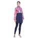 Conservative Middle Eastern Three Piece Swimsuit Printed Long Sleeve Long Leg Beach Surfing Sun Protection Women's Swimwear_ecoleips.com