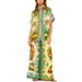 2026 Spring European And American Cross-Border Women's Printed Elastic Waist Pocket Wide-Leg Pants Two-Piece Casual_ecoleips.com