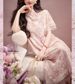 Chinese-style Modified Spring Cherry Blossom Cheongsam Dress|Embroidered Lace Slim-fit Dress 2025 Summer New Style_ecoleips.com