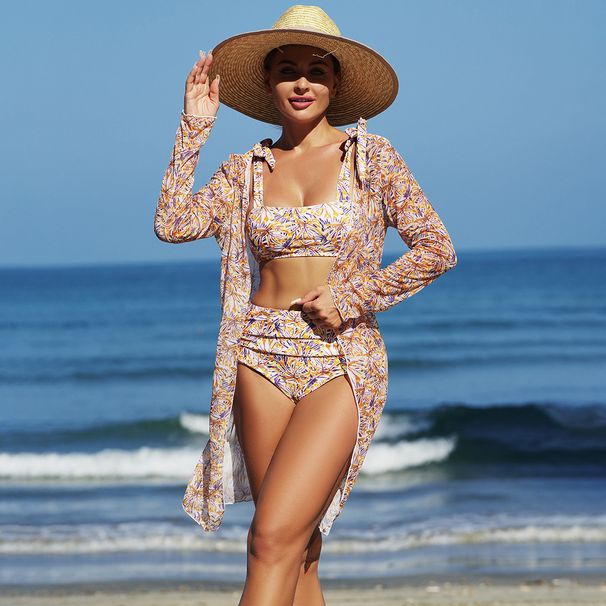 Women's Clothing Sexy Beach Women's Swimsuit Bikini Three Piece_ecoleips.com