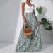 Voya Women's European And American Spring/summer/autumn New Holiday-style Printed Wide-leg Casual Pants_ecoleips.com