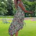 Women Stylish Casual Dress V‑Neck Sleeveless Design With Fashion Print, Self‑Tie Waist & Elegant Side Slit_ecoleips.com
