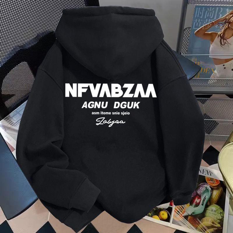 FW25 Couple Style Cotton Hooded Sweatshirt Pullover - Men's And Women's Versions_ecoleips.com