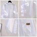 Women's Clothing Long Sleeved Drawstring Long Sleeve Shirt – Oversized Relaxed Fit Blouse With Collar (90% Polyester, Wrinkle-Free Layering Staple)_ecoleips.com