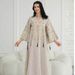 Women's Large Size Embroidered Sequin Abaya, European And American Style, Cross-Border Arabic Dubai New Design, Muslim Long Robe_ecoleips.com