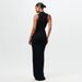 Women's Clothing New Dress Women's Round Neck Sleeveless Strappy Slim Dress Sexy Fashion Solid Color Long Skirt_ecoleips.com
