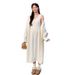 Autumn Winter New Korean Fashion Knitted Cardigan + Camisole Dress Two-Piece Set For Pregnant Women_ecoleips.com