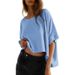 2025 New Women's Back Sports Yoga T-shirt Loose, Casual, Breathable_ecoleips.com
