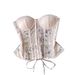Women's Clothing Strapless Vest Pure Desire Heavy Embroidery Mesh Slim Fit Short Top Lace Up Fishbone For Autumn_ecoleips.com