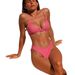Chic Check Print Bikini Set For Women, Trendy Two-Piece Swimsuit For Beach Vacations_ecoleips.com