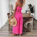 Women's Clothing Summer New Fashion Floral Overalls Suspenders Wide Leg Jumpsuit_ecoleips.com