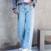 Women's Clothing New Washed High Waist Denim Casual Fringed Trousers For Women_ecoleips.com